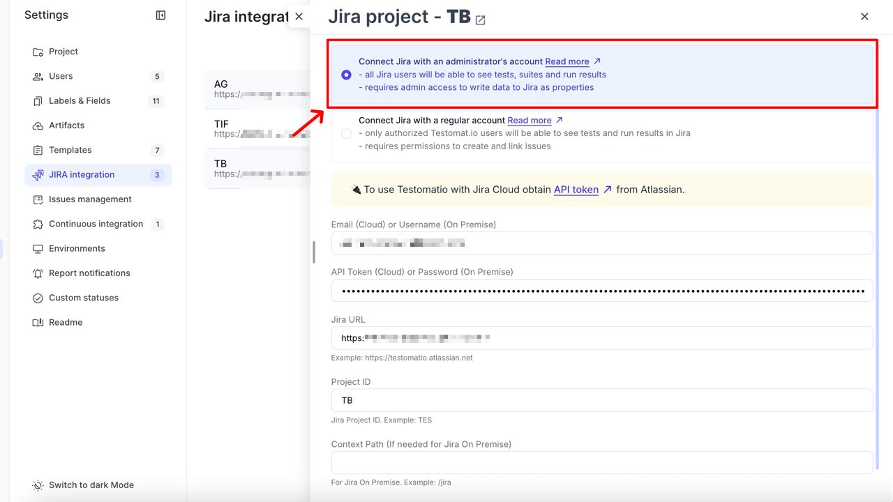 Administrator’s Account